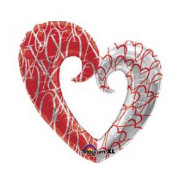 ФИГУРА/P35 Сердце вензель двухцвет ФИГУРА/P35 Сердце вензель двухцвет